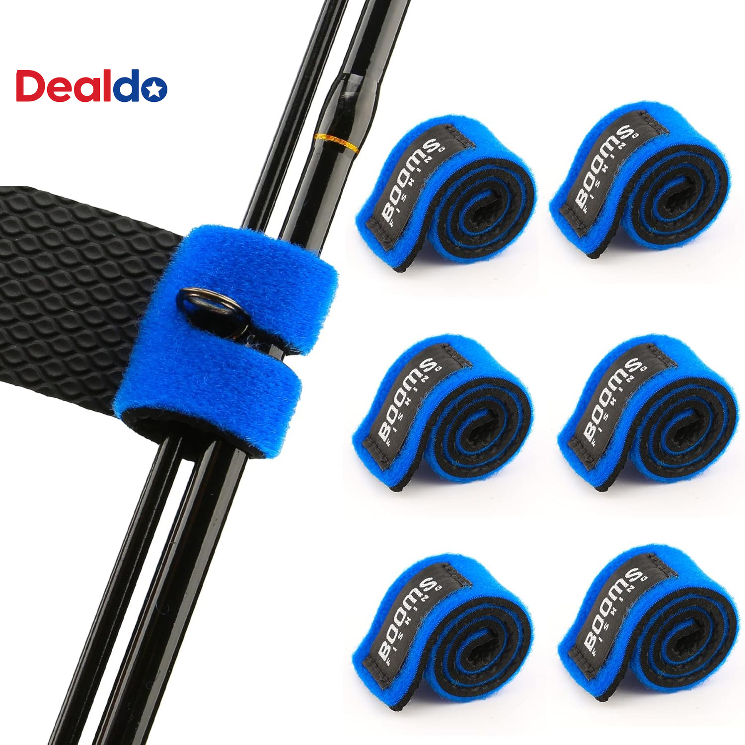 RS3 Fishing Rod Wrap Pole Straps， Hook & Loop Fishing Rod Belts, Fishing Rod Tie