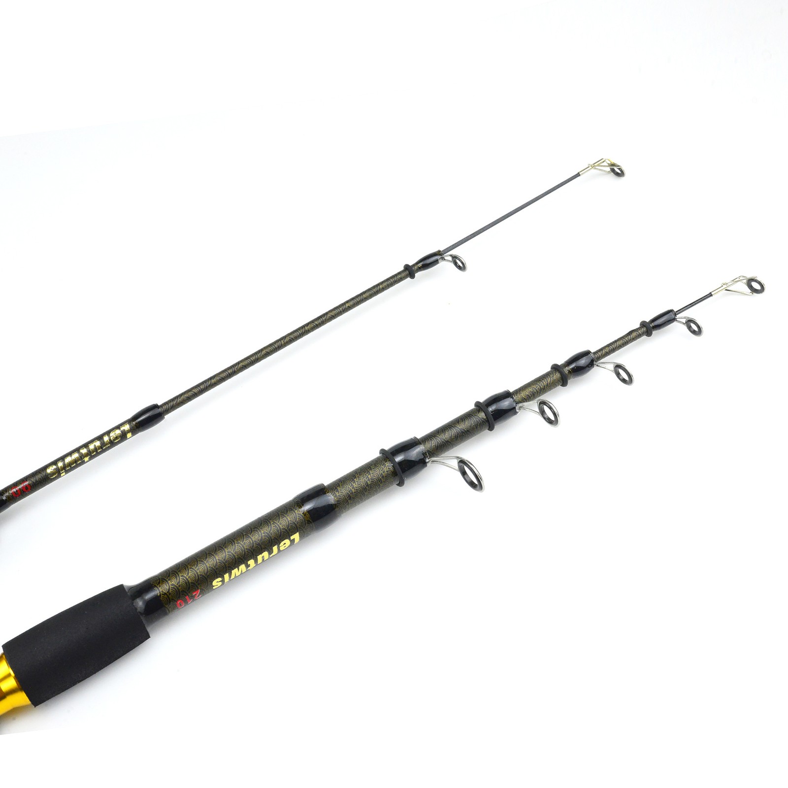 Carbon Fiber Telescopic Ice Fishing Rod Saltwater Portable Spinning Pole