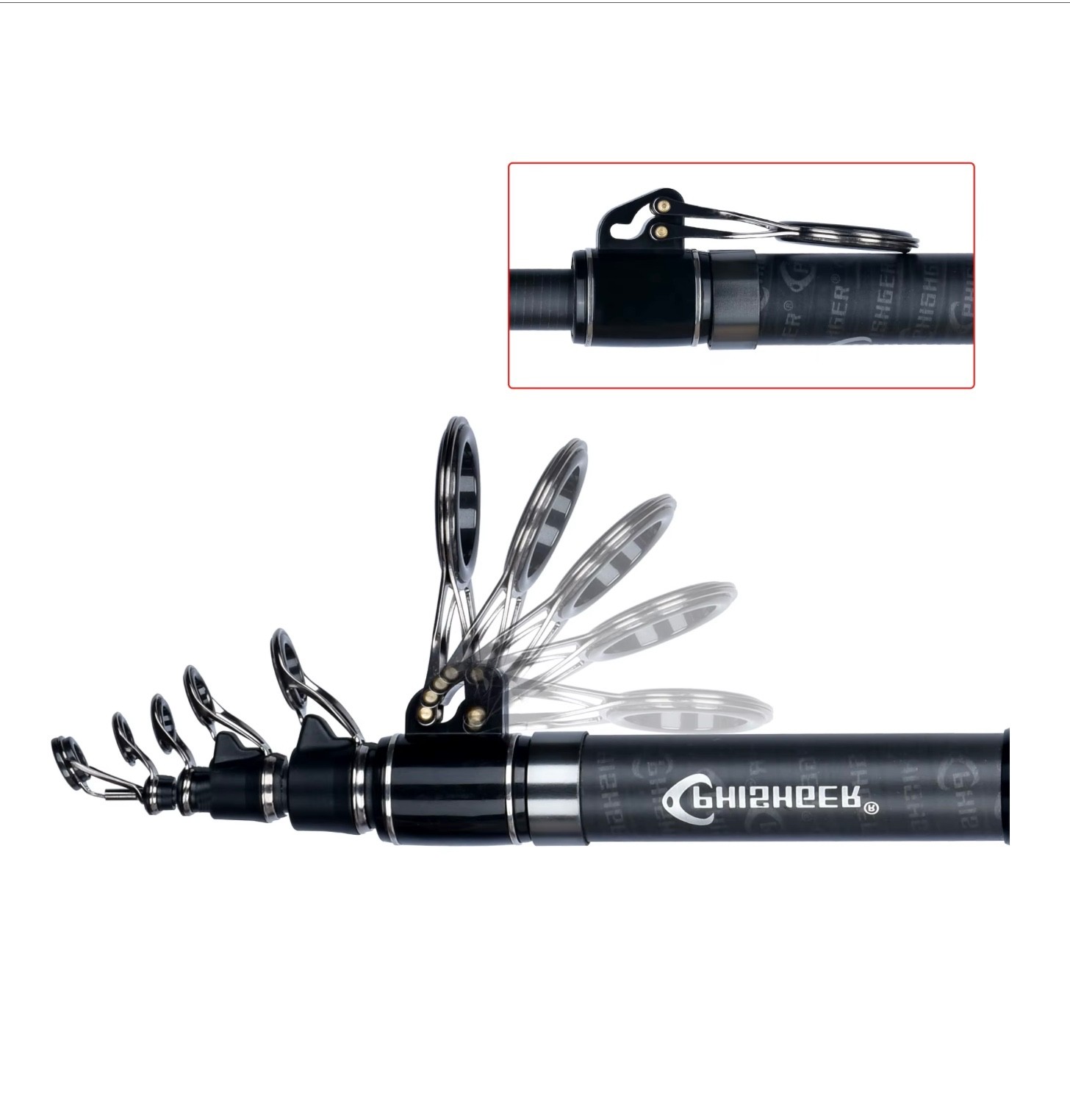 Telescopic Fishing Rod Sea Saltwater Freshwater Rods Various