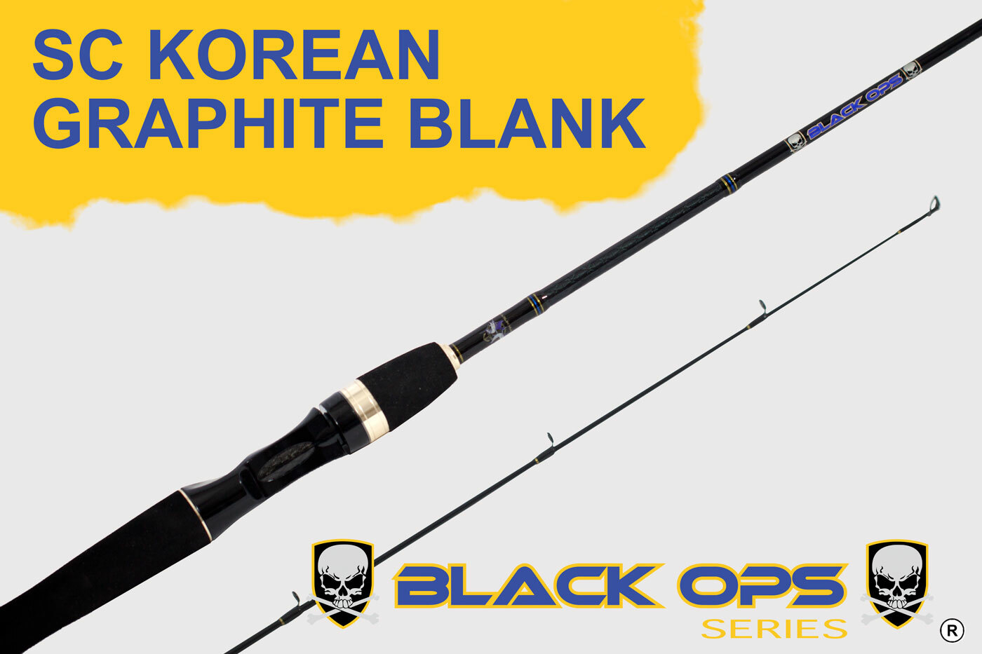 Black-Ops 6ft Baitcasting Fishing Rod great for kayak fishing Snapper Bream etc.