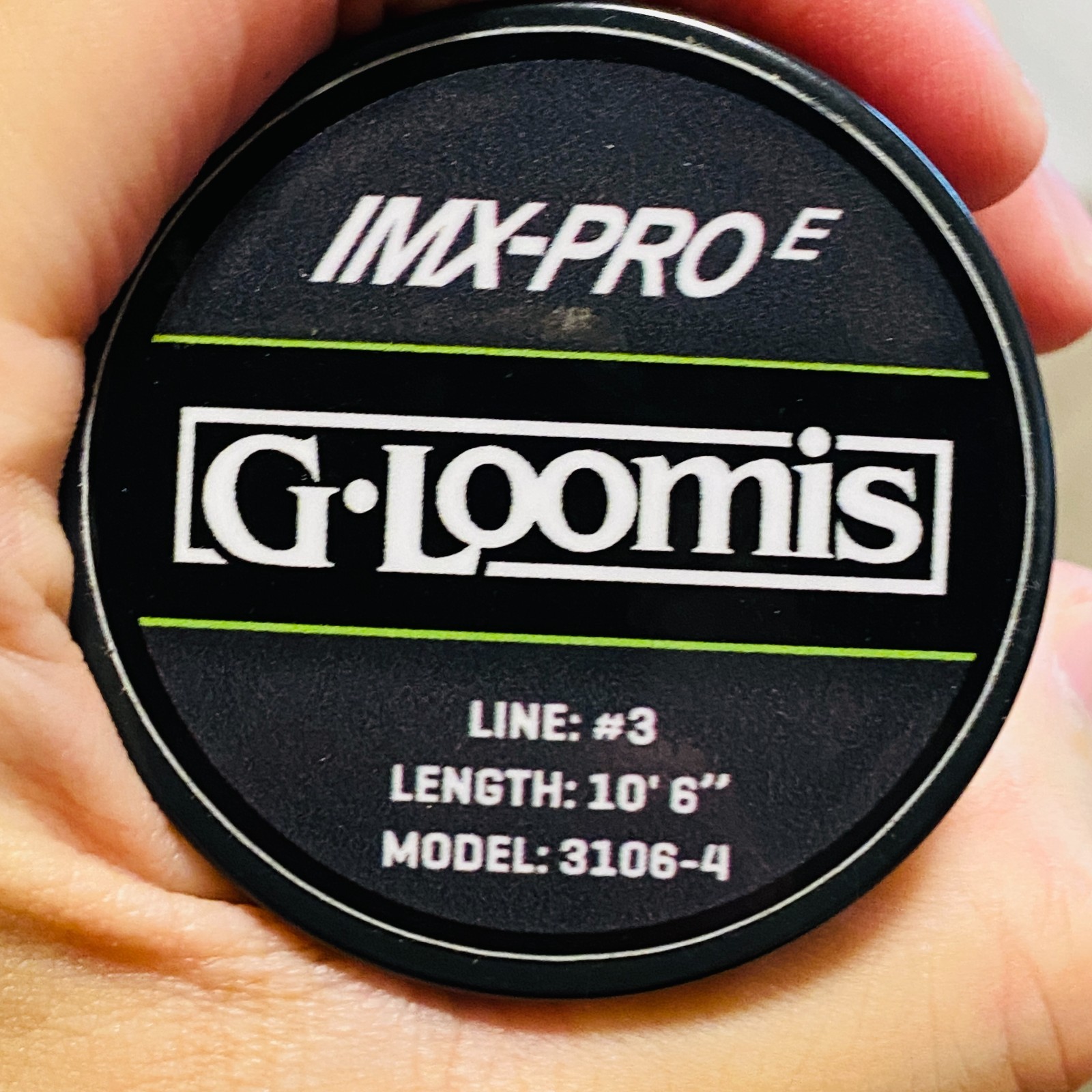 [Beautiful] G. Loomis IMX-PRO E 3106-4 10’6″ 3wt Fly Rod w/tube case