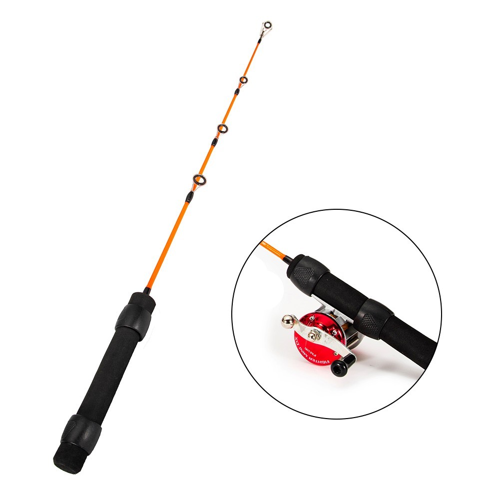 Practical Fishing Rod Portable Winter Fiberglass Outdoor Sensitive Tip