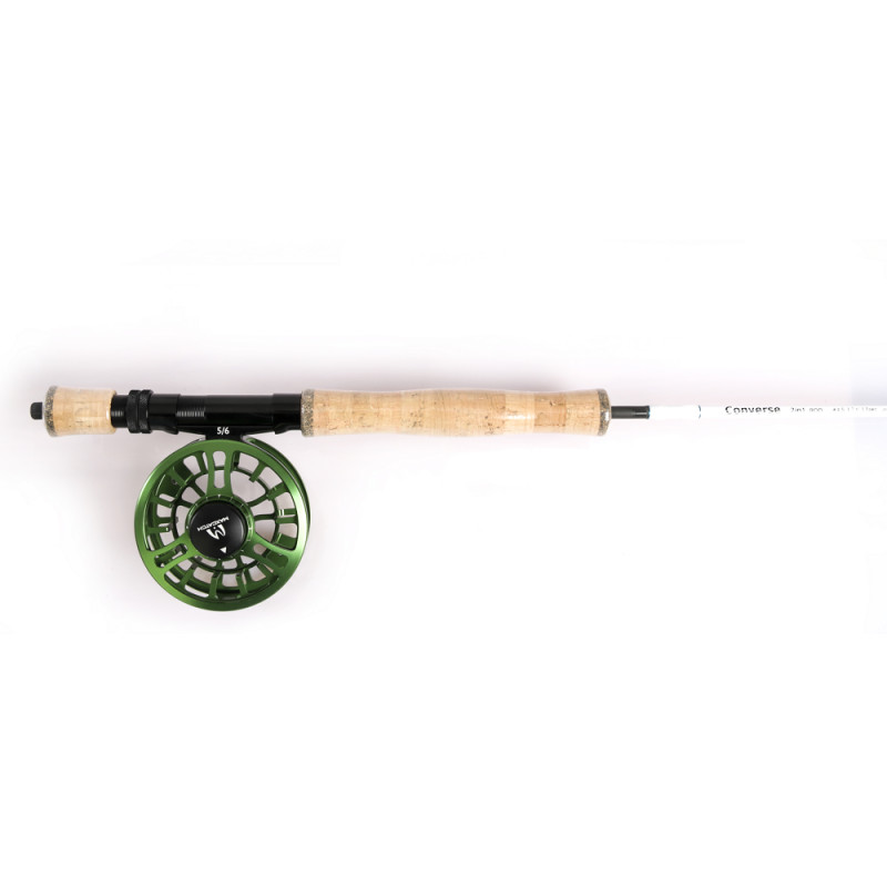Converse 2in1 Fly/Spin Travel Rod, 7ft6 4/5wt 5pcs fly fishing rod spinning rod