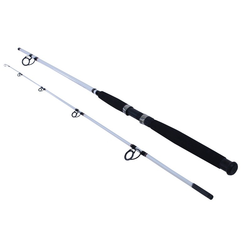 Spinning Rod 8′ Medium Heavy Fishing Rod, 2 Piece Heavy 12-30LB Power
