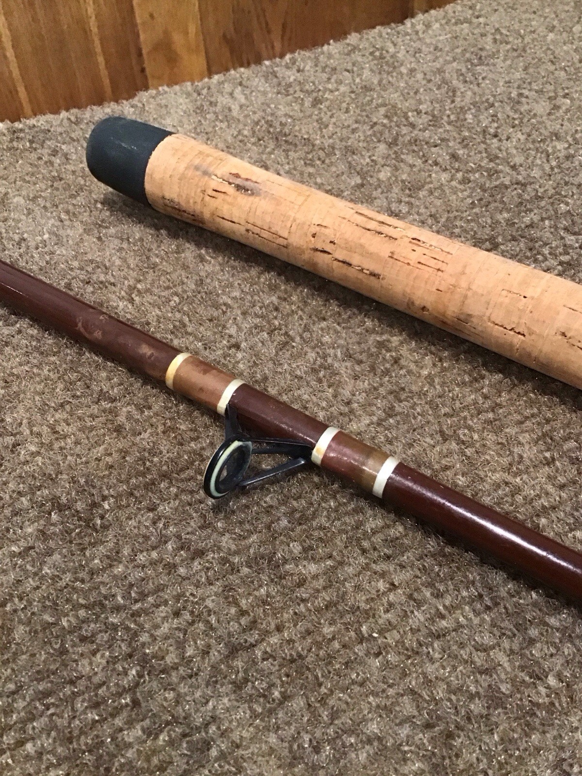 Vintage Fenwick Woodstream 12′ 2-pc FS1440 Spinning Rod USA Custom Fiberglass