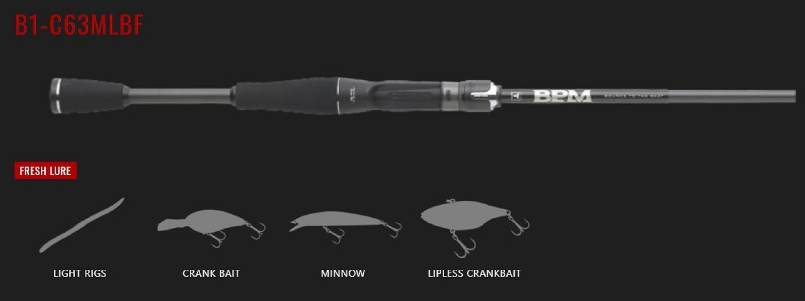 SALE Jackall Rod Baitcast BPM 21 B1-C63MLBF (3775)