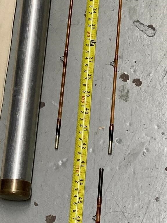 BOB TAYLOR 3 PC Fishing rod with case VERY RARE! 2 tips PICK UP ONLY INDIANA