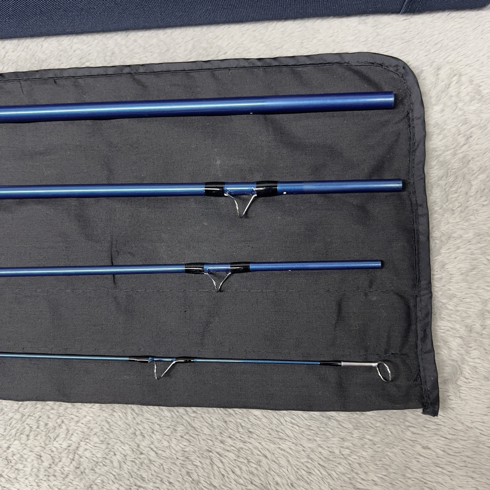 ECHO E3S-ti 8wt. 9’ft Fly Rod Saltwater Titanium Guides Blue 4 Piece Case