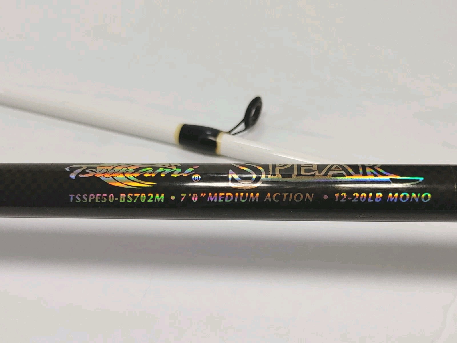 Tsunami Spear 7′ Medium 2Pc Fishing Spinning Rod Model TSSPE50-SS702M CLEAN
