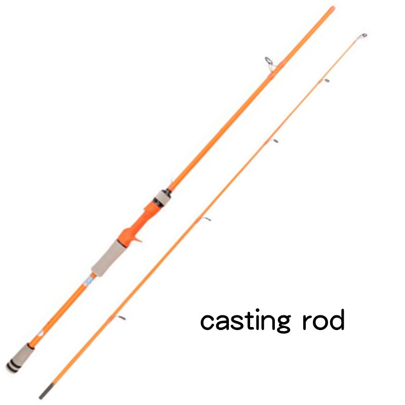 Casting Spinning Fishing Rods 1.65m/1.8m Carbon Fiber Rod 2 Section Travel Poles