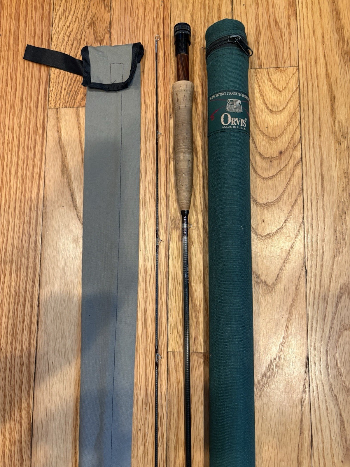 Orvis Superfine Fly Fishing Rod. Full Flex. 7’ 11” 4wt. W/ Tube & Sock USA Made