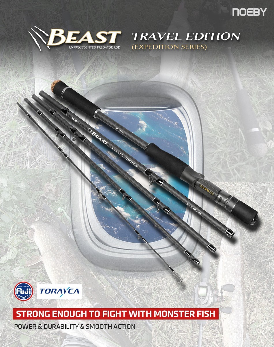 Noeby BEAST TRAVEL EDITION 4 & 5 Section Casting/Spining Fishing Rod