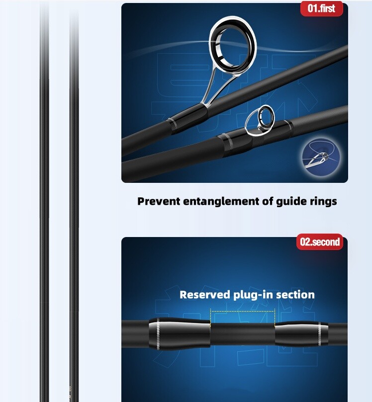 Fishing Rod 1.65m/1.8m Carbon Fiber Spinning Casting Fishing Pole Fast Trout Rod