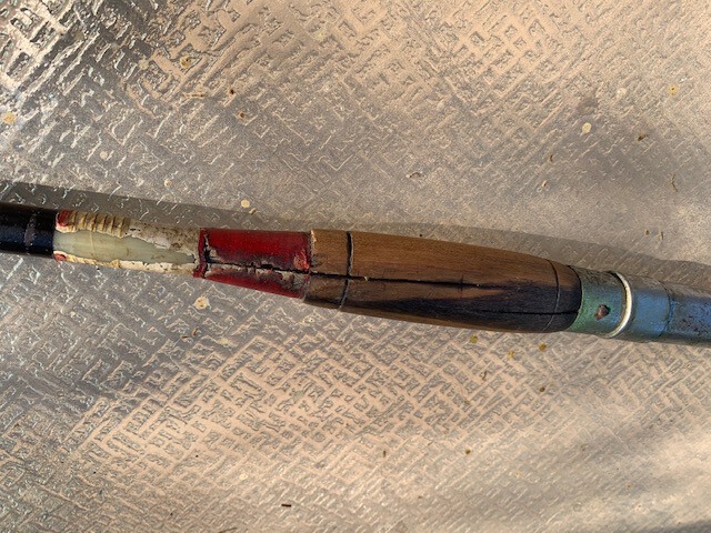 VINTAGE CUSTOM MADE 5 FOOT 11 INCH 50 TO 130 POUND CLASS TROLLING FISHING ROD @@