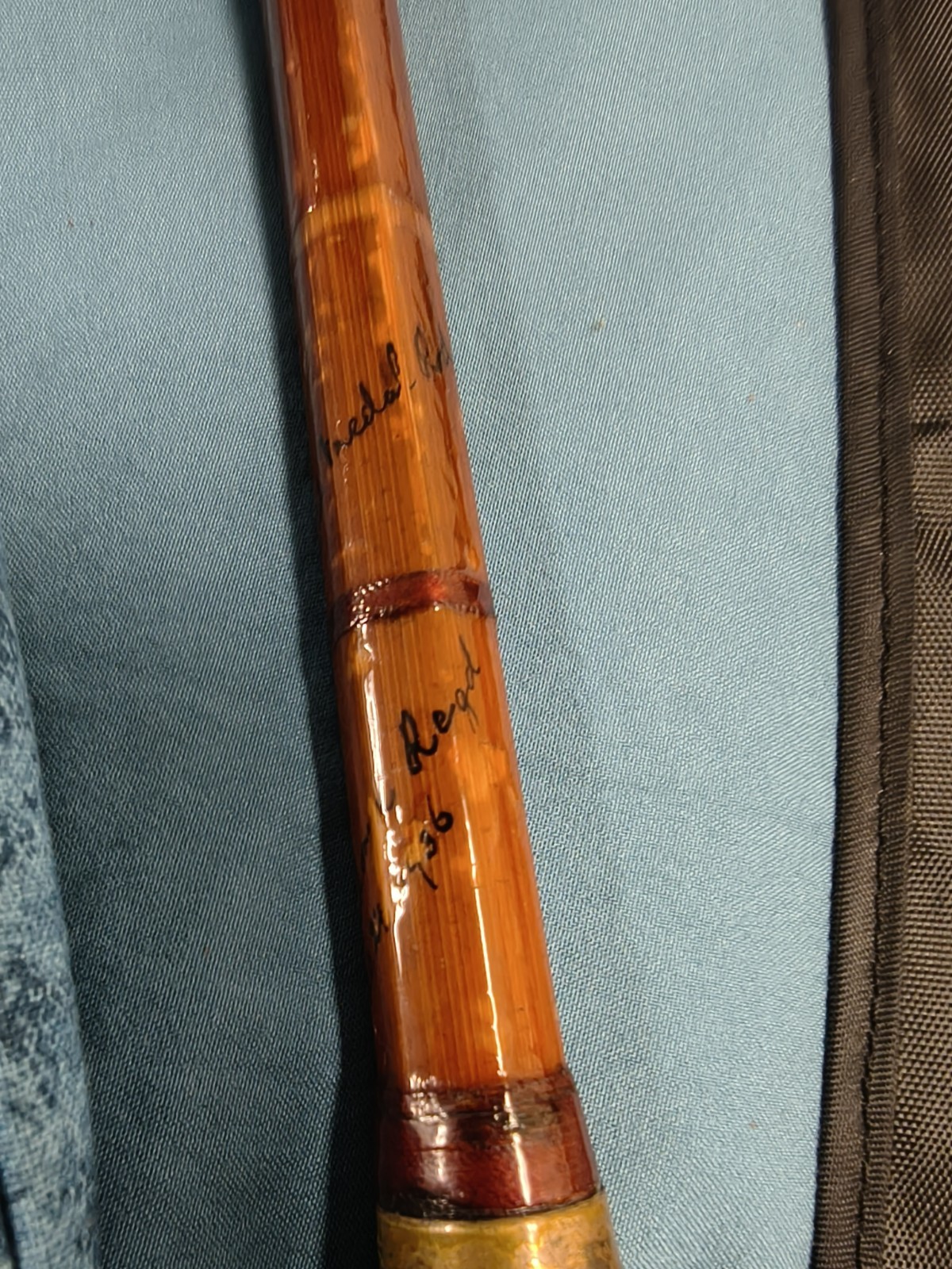 1927 Hardy 14’2″ The Gold Medal Rod Palakona Regal Bamboo 4 Piece Extra Tip