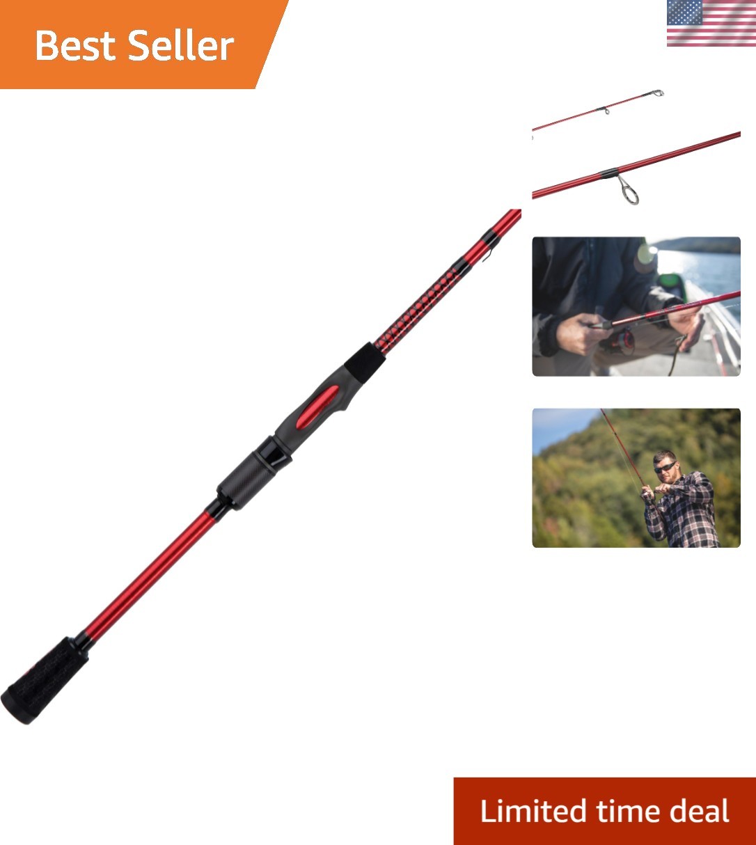 Lightweight Carbon Spinning Fishing Rod 6.5ft – Perfect for Trout Enthusiasts