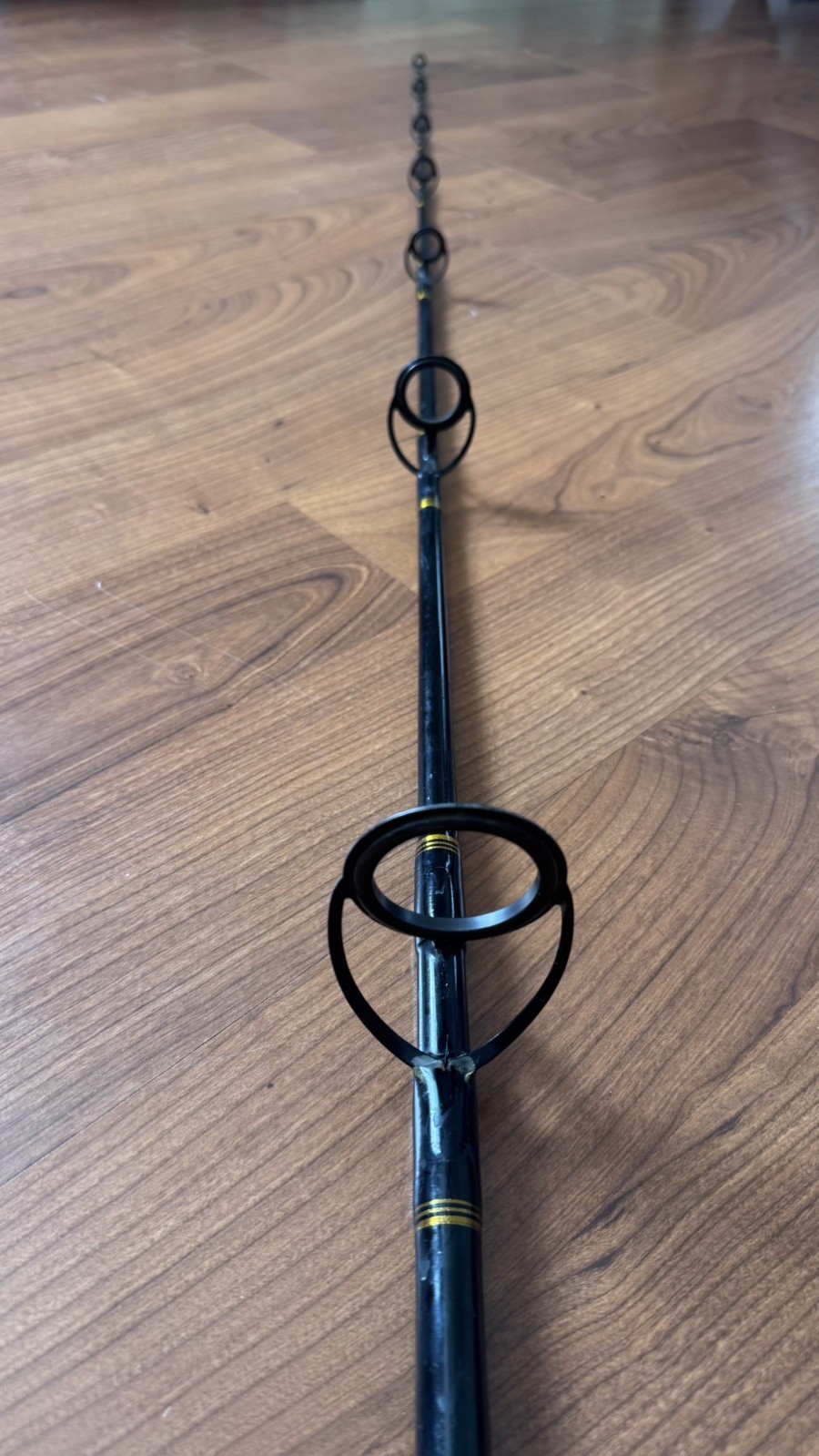 Penn Spinfisher V Setup with 7ft Fishing Rod, Spinfisher V reel 7500, and line