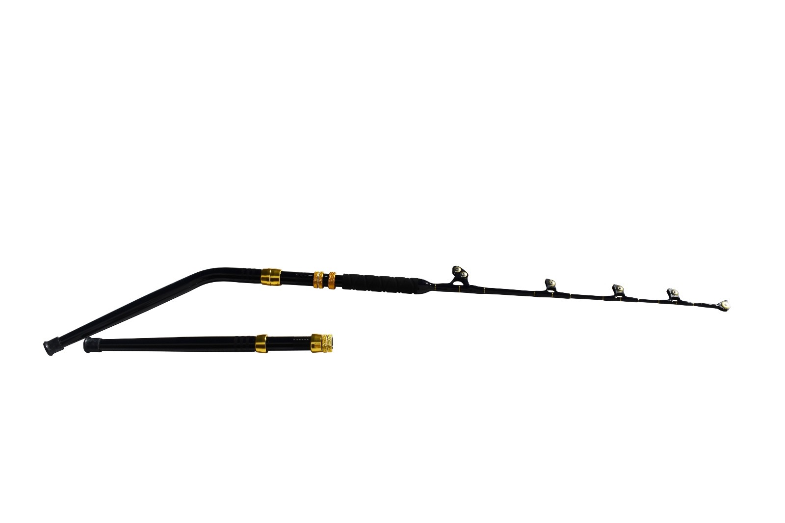 100-120 lb. 3pc Saltwater Fishing Rod – Roller Tip – Deep Drop Trolling