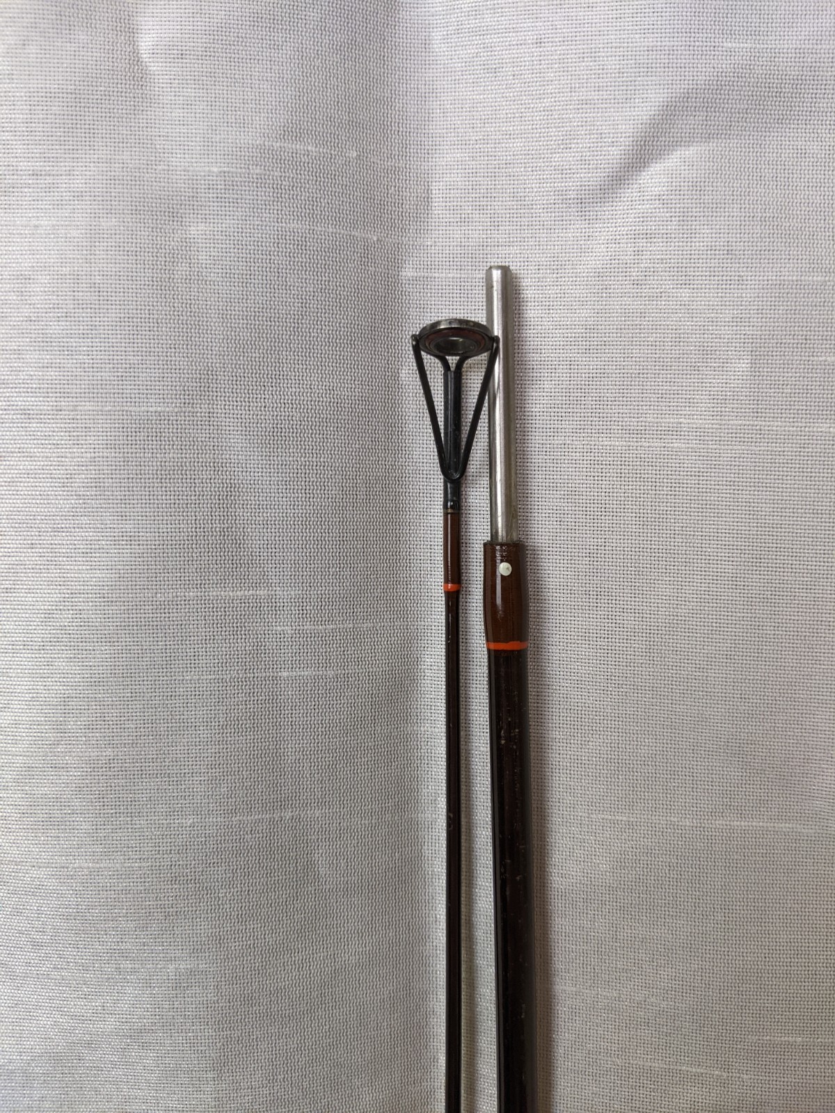 VINTAGE KUNNAN ADVANCED GRAPHITE COMPOSITE 2 PC SPINNING ROD w/ CADDY #2