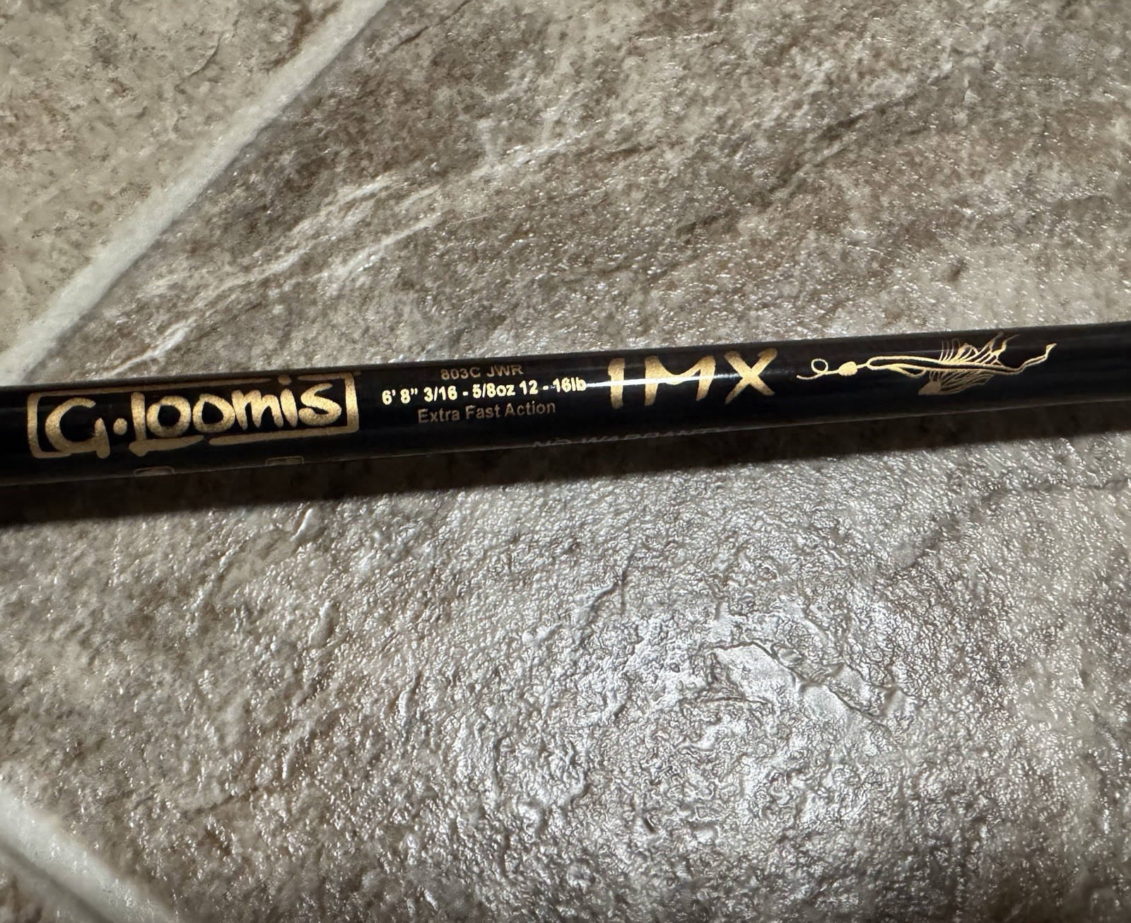 G-Loomis IMX 803C JWR Casting Fishing Rod Display Model No Warranty 6’8” 12-16lb