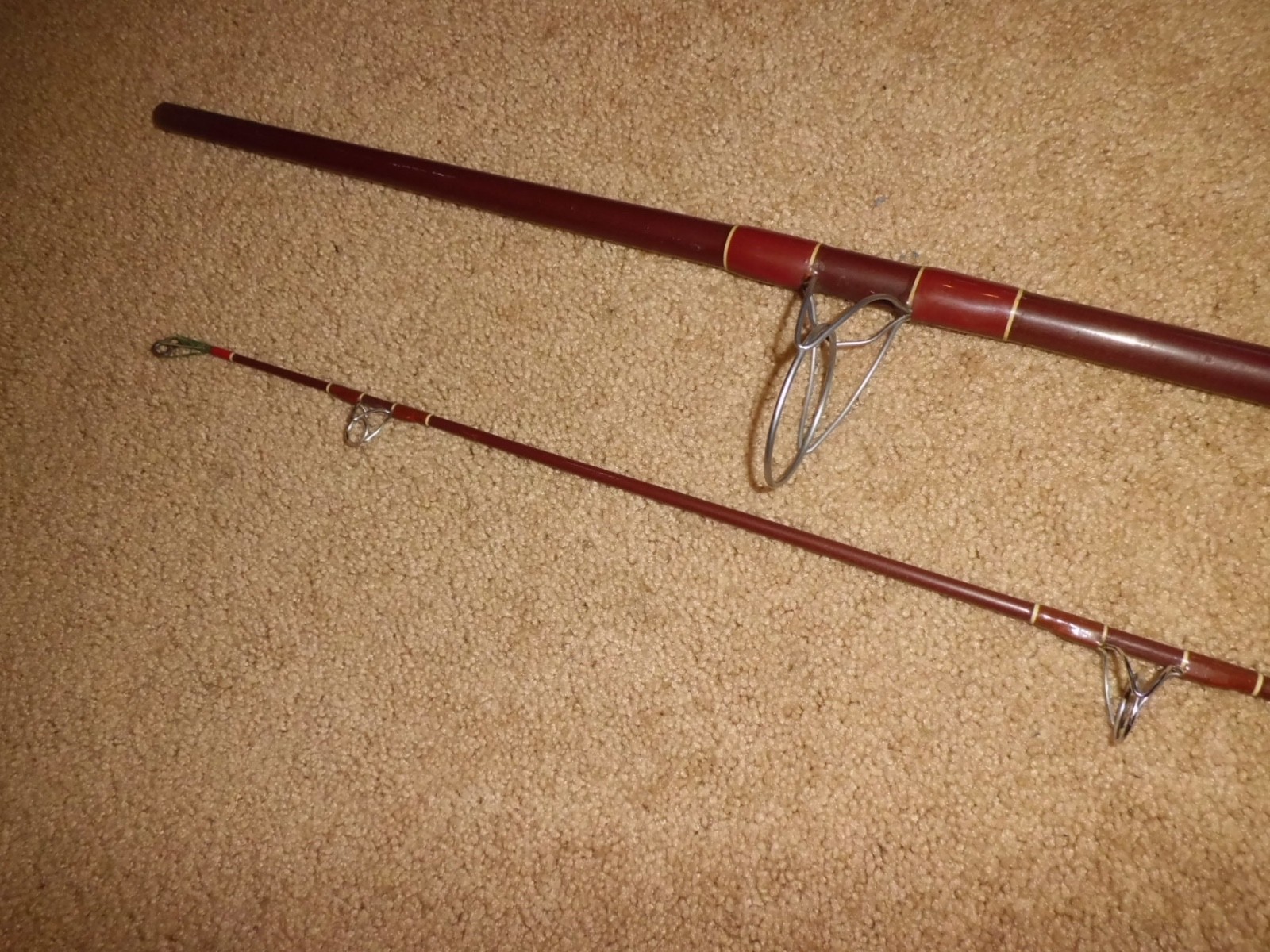 Vintage FENWICK PS120 Spinning Surf 12′ Rod made in USA (short by 4″) 11’8″