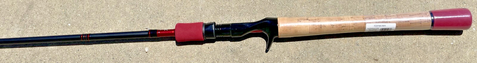 New Daiwa Fuego Casting Rod 6’6″ Medium Heavy 1-Pc Graphite 661MH Bass