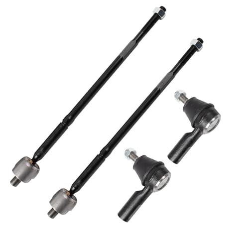 Front Inner and Outer Tie Rod Set 4 Piece Compatible with 2014-2015 PSA50700