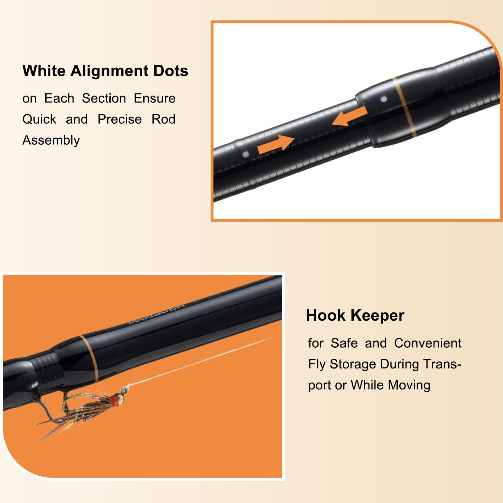 Maxcatch Competition InTouch Nymph Fly Rod for Euro nymphing Fly Fishing (Cor…