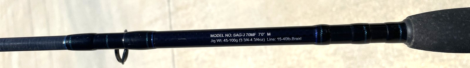 Daiwa Saltiga Glatech Jigging Rod 7’0″ Medium 15-40lb Braid SAG-J70MF Boat