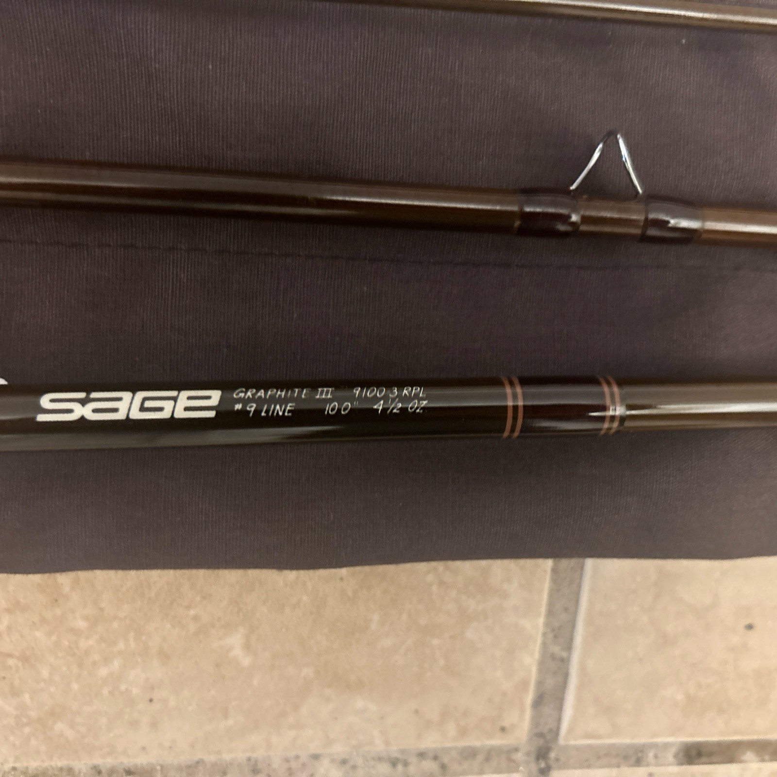 Sage Graphite III 9100 3 Rpl #9 Line rod, 10’ 4 1/2 Oz ( 3-piece) rod