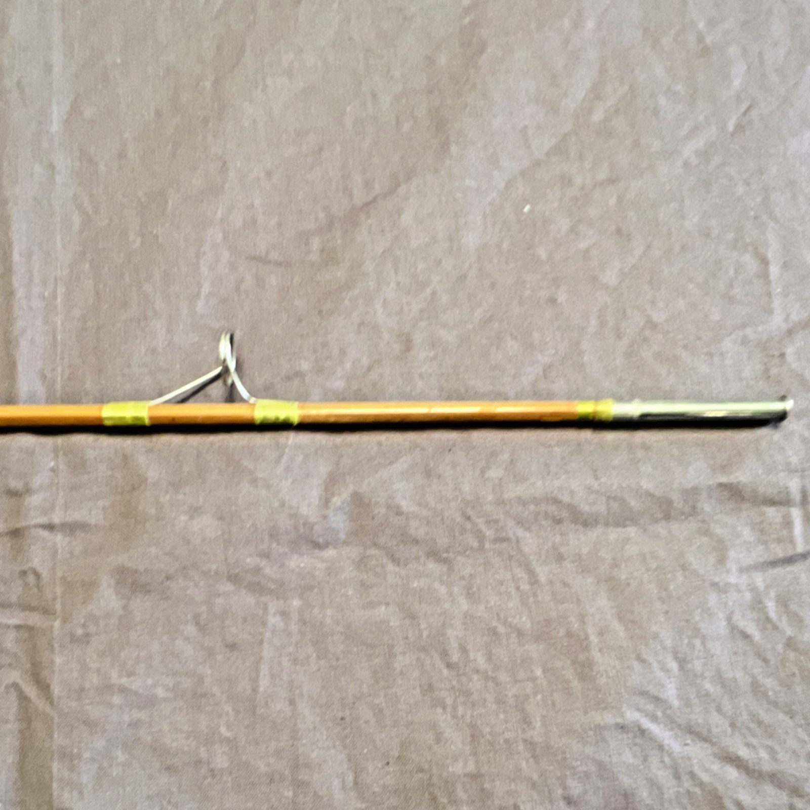 Bamboo Fly Fishing Rod 9ft 3pc Cork Handle Metal Ferrules Vintage