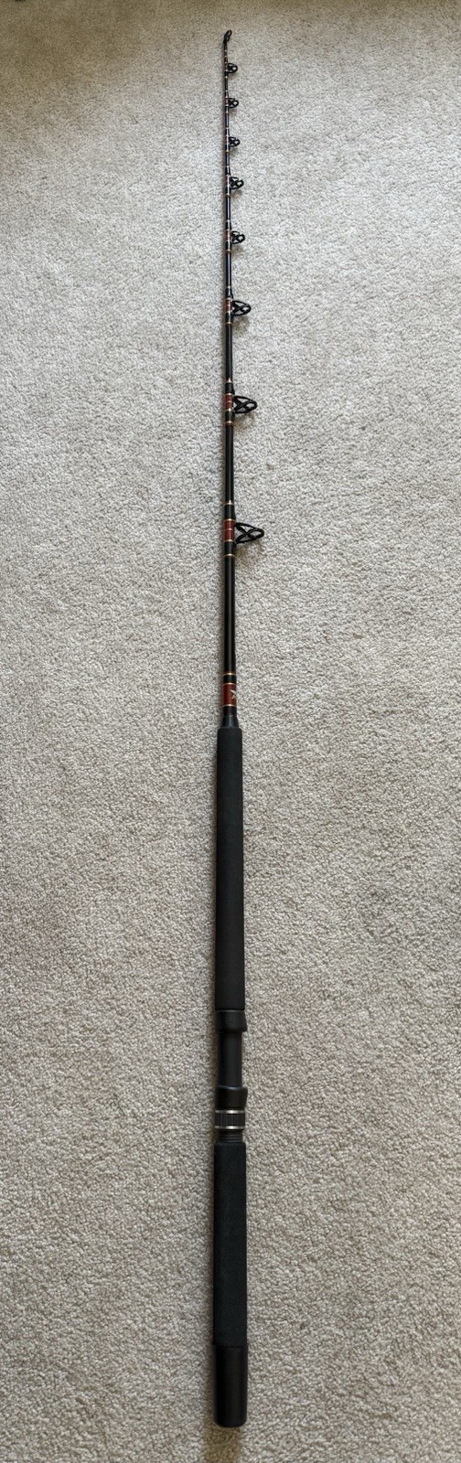 Vintage Fenwick 6’-6” Seahawk Offshore SO~6465HC 30-80 Lb Test Line Fishing Rod