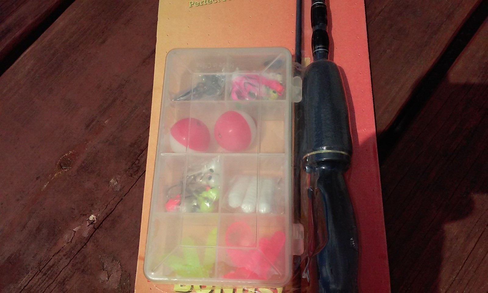 Vtg ZEBCO Triggercast Combo 4″ 6″Ultralight FISHING Rod/Reel MZ1000 Jig Kit 2000