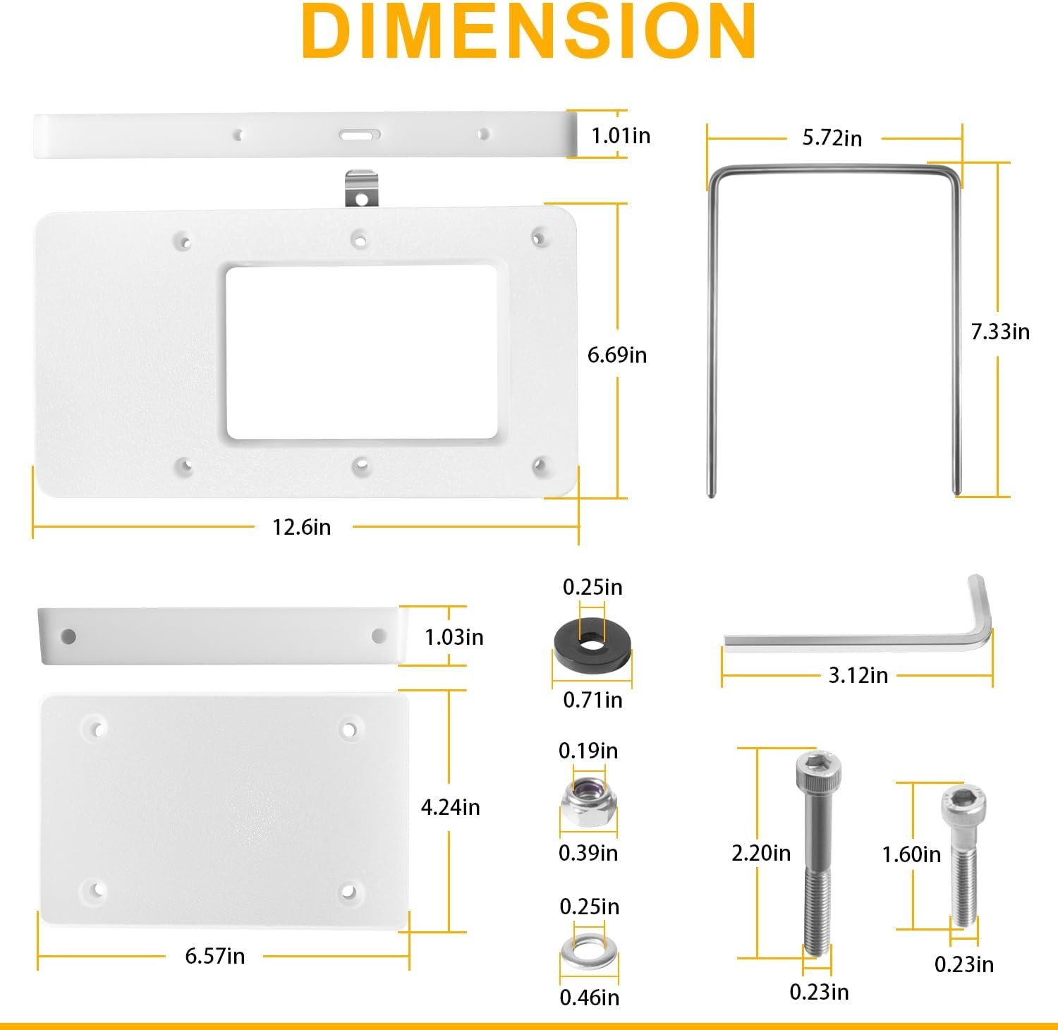 for MotorGuide Xi3 Xi5 8M0092063 Xi Series Quick-Release Mounting Bracket Kit