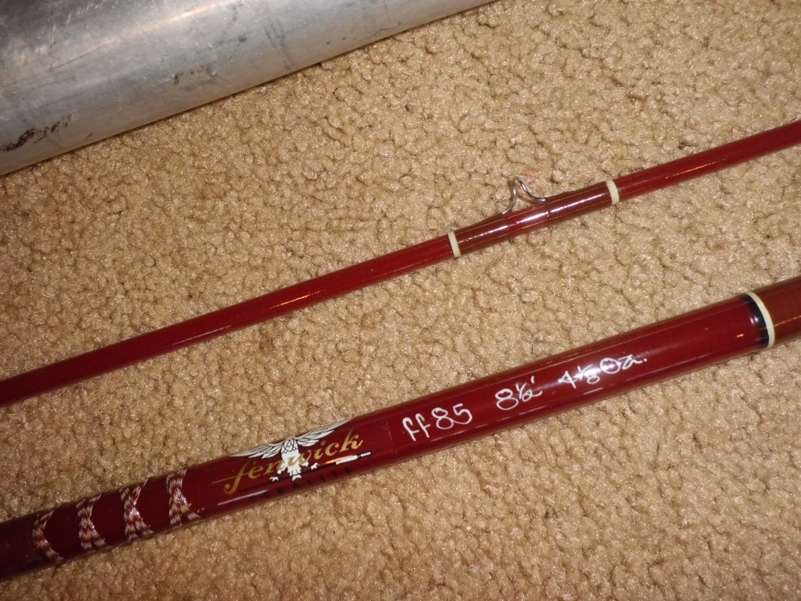 Vintage FENWICK Feralite ff85 Fly 8’6″ Rod made in USA #H68073- 7-8 fly wt.