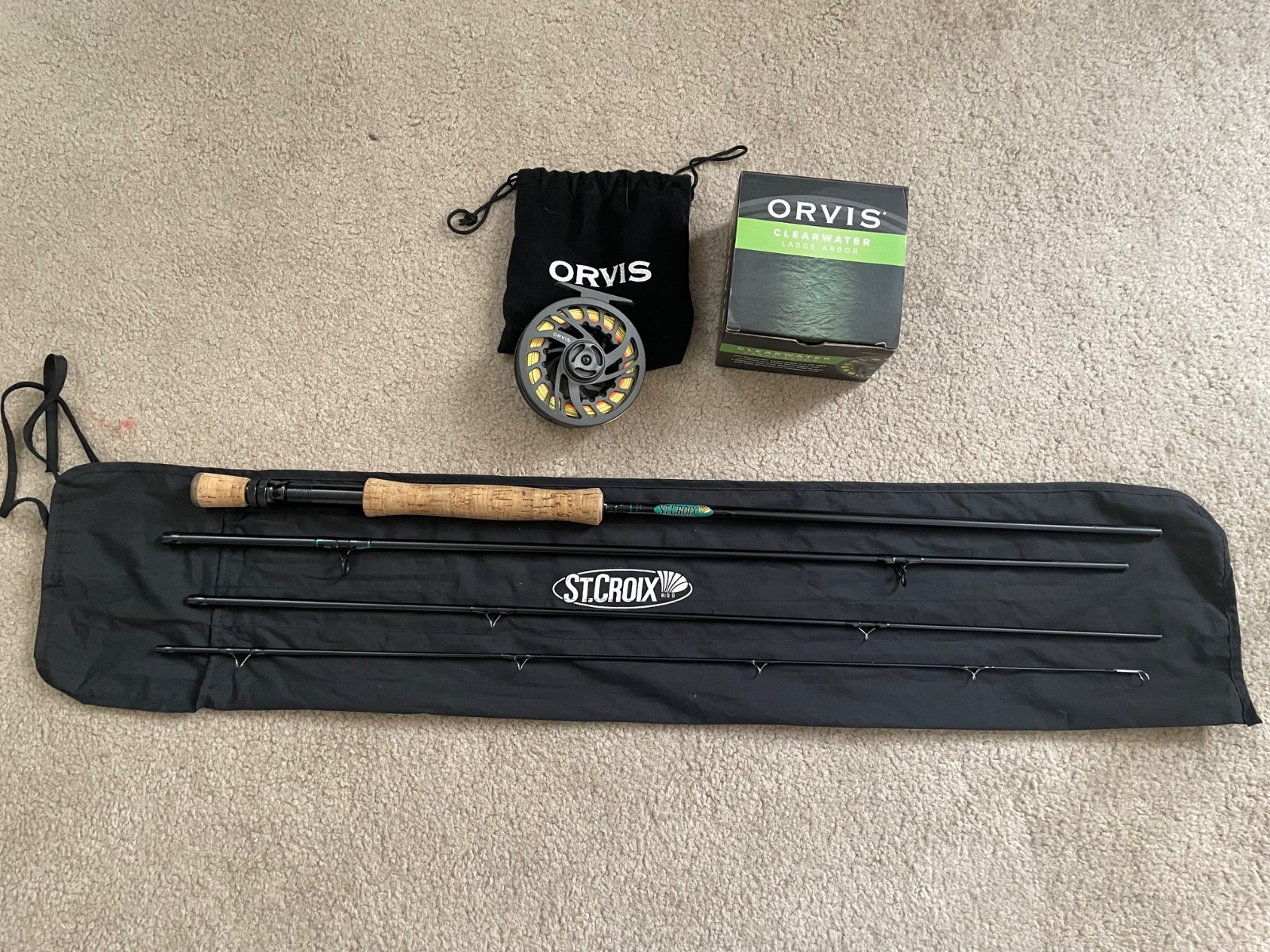 St Croix Premiere 908.4 Flyrod & Orvis Clearwater Large Arbor IV fl