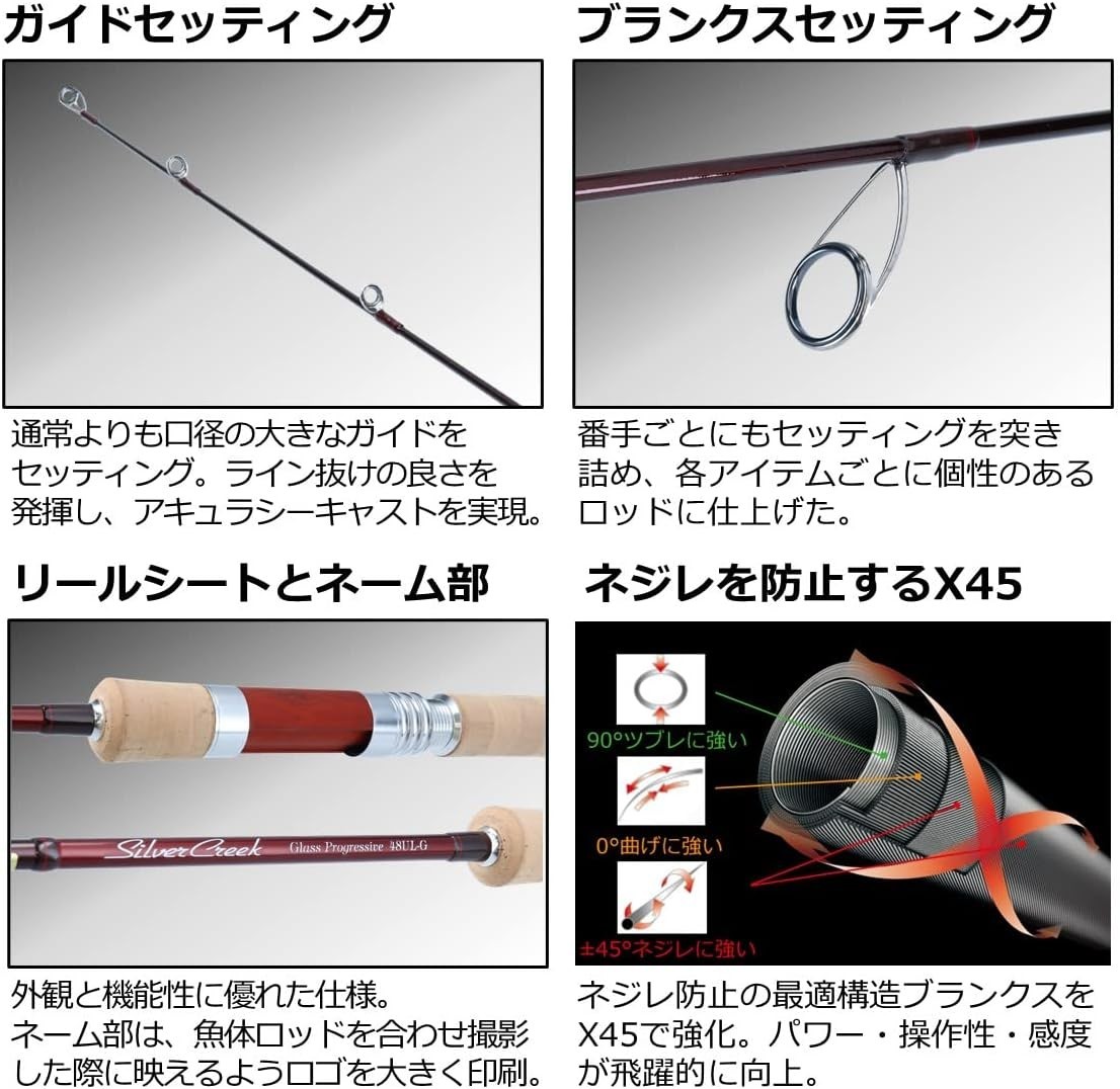 DAIWA Trout Rod Silver Creek Glass Progressive 51LB-G New