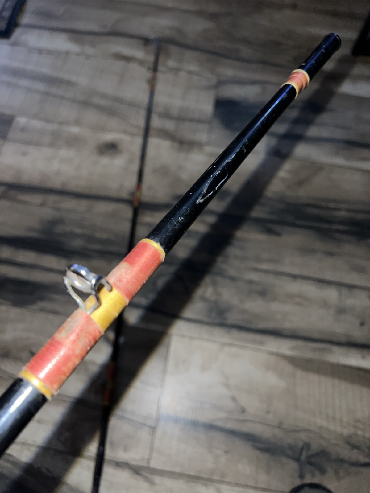 Vintage HARNELL 830 2pc Fishing Rod With Cork Handle 7’6” USA 20lb Line