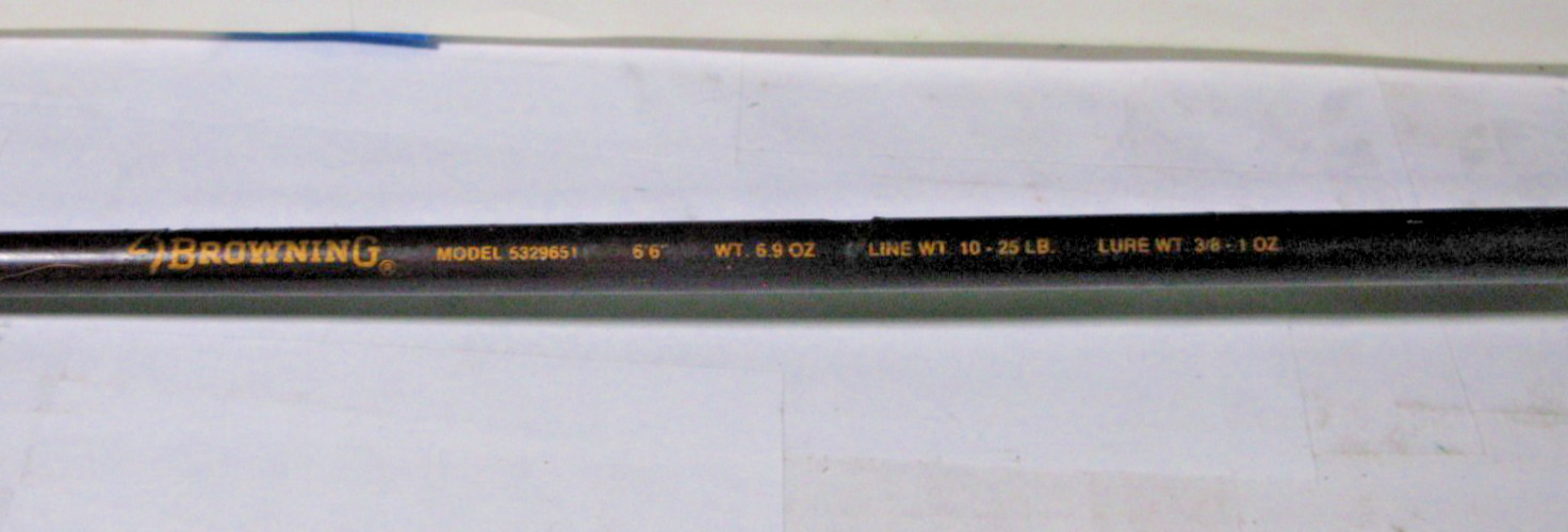 Browning Silaflex CRANK’N POWER Spinning Rod , 6’6″, 1Pc, Med Act, 10-25lb-GUC