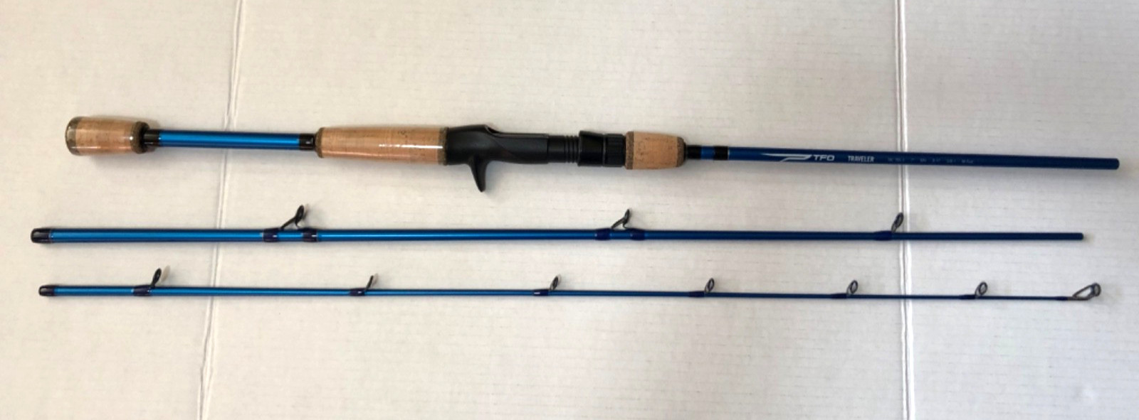 TFO Traveler TRC 705-3 7′ MH 8-17lb 38-1oz MFast Casting Rod Blue