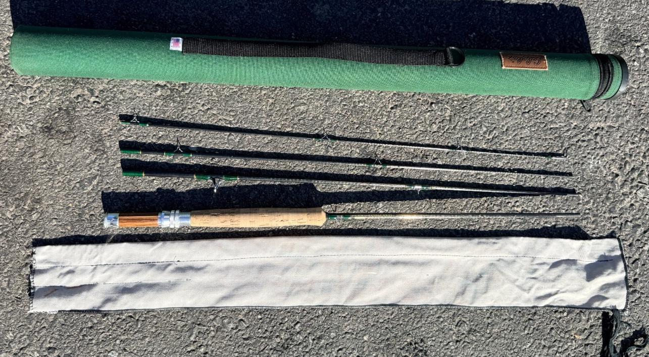 Cortland “Precision I” 4 pc Fly Fishing Rod. 8’ W/ Cabela’s Tube ,Sock & Cover