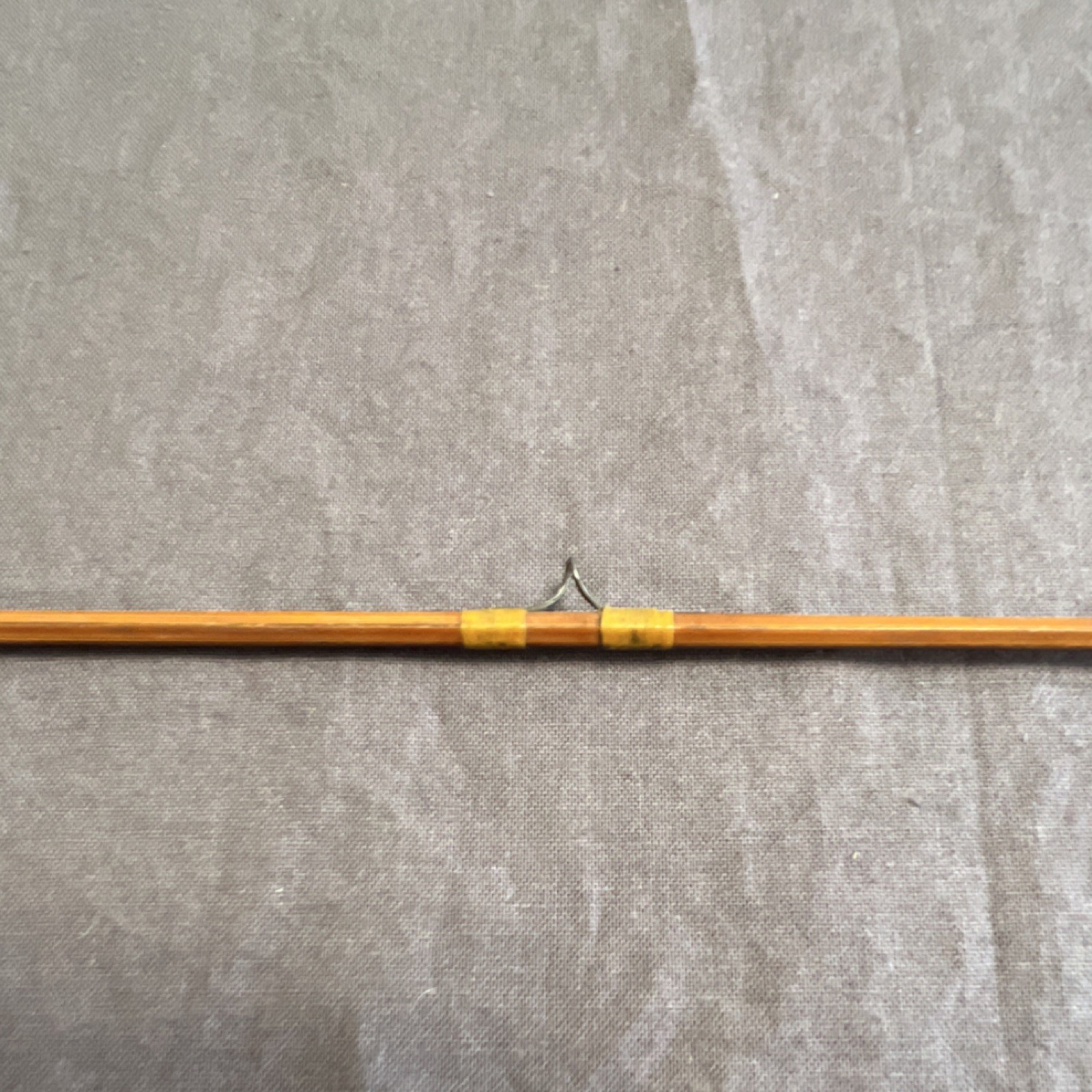 Bamboo Fly Fishing Rod 8ft 6in 4pc 6wt Cork Handle Cloth Bag Vintage