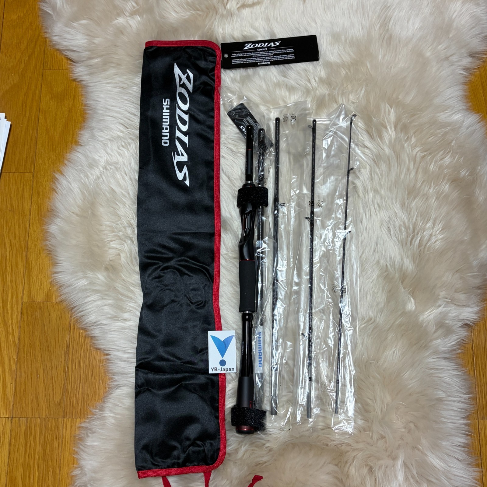 Shimano 21 Zodias Pack Rod C610M-5 Equipped with Carbon Monocoque Grip Compact