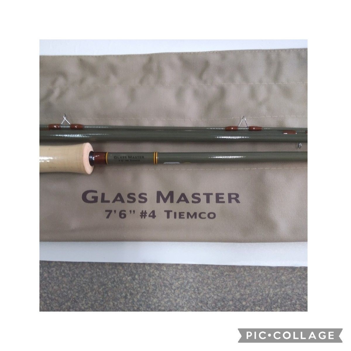 Tiemco Glass Master GM764-4 7ft 6in 4 4p Fly Fishing Rod with Warranty Card New