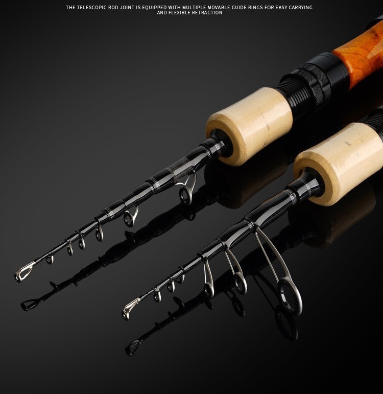 Telescopic Fishing Rod Trout Travel Rod High Carbon Fiber Ultra-Light Fast Rod