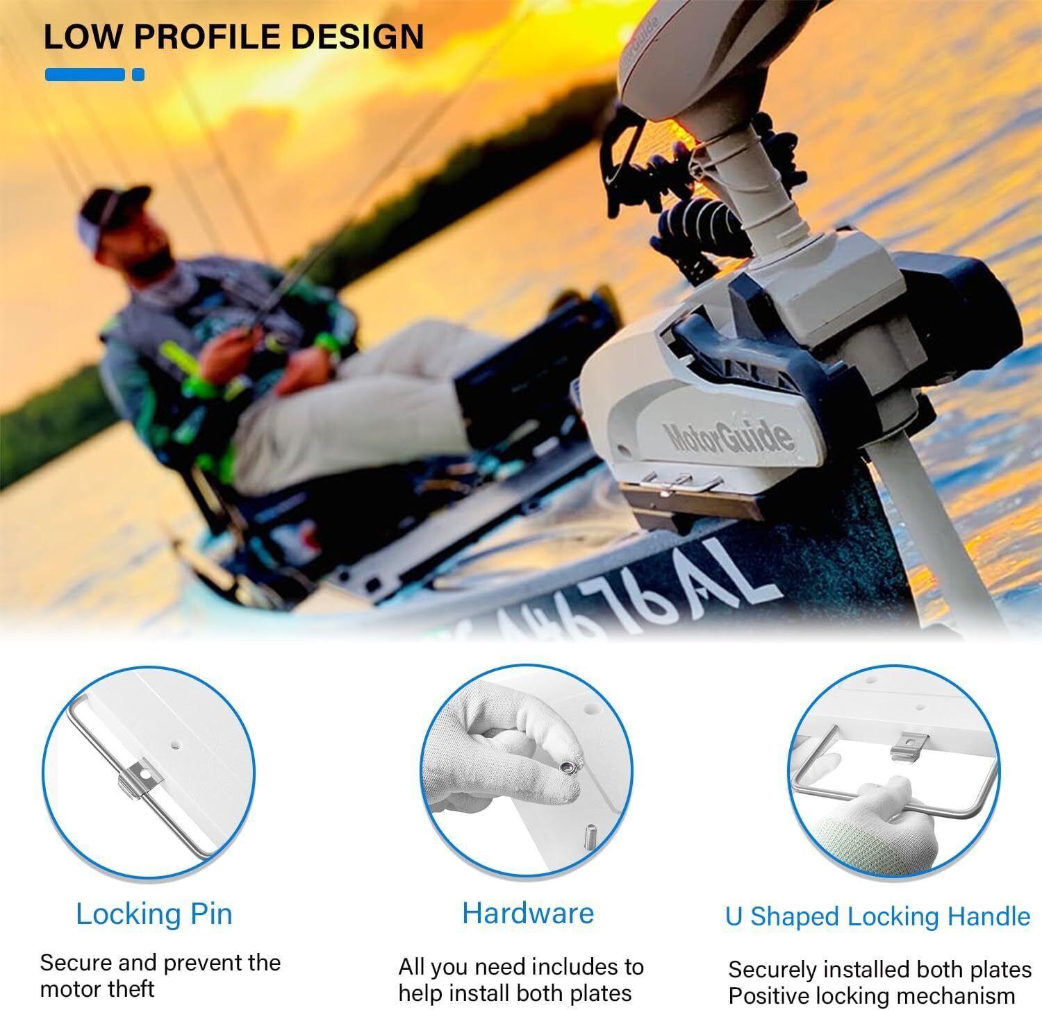 Quick-Release Mounting Bracket 8M0092063 For MotorGuide Xi3 Xi5 Trolling Motors