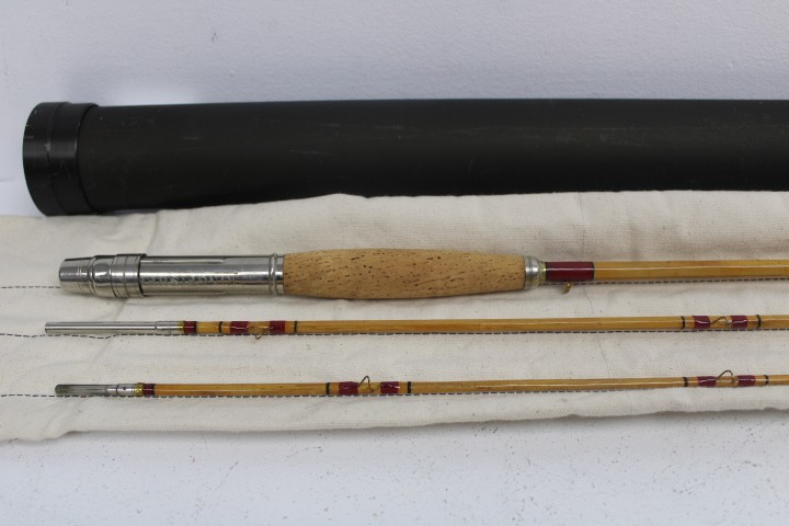 Kingfisher Fly Fishing Fly Rod 4 Piece Vintage 9’0″ Brown