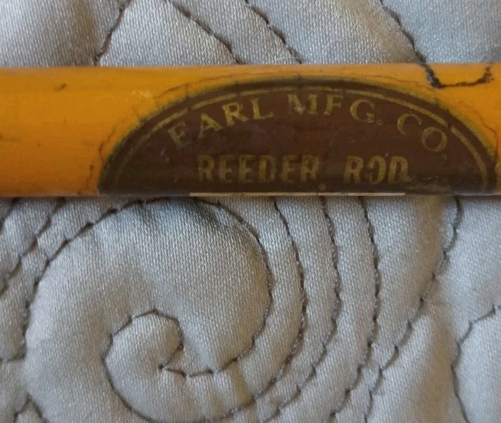 Vtg Rare REEDER Earl MFG Co 2pc Spinning Boat Rod 8’8″ Vancouver WA & Rod Caddy