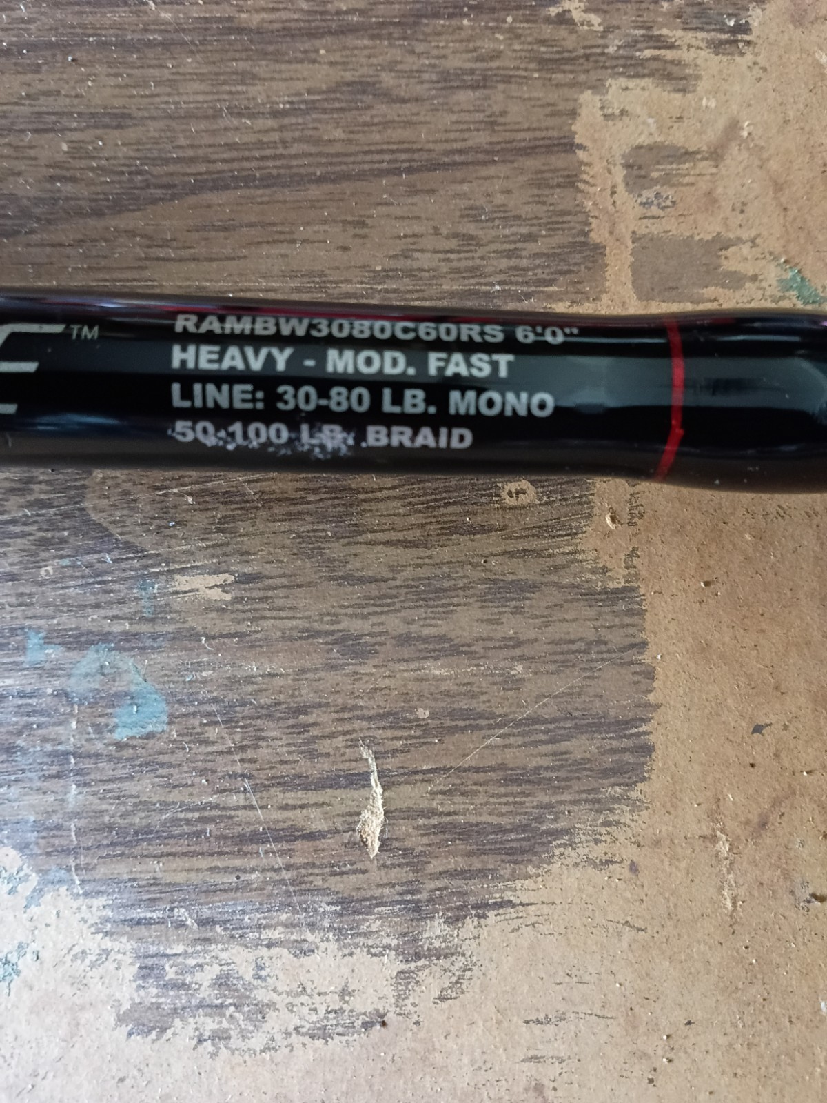 Penn Rampage Jigging Casting Rod 6 Ft Heavy Mod Fast 50 100 Braid RAMbw3080c60rs
