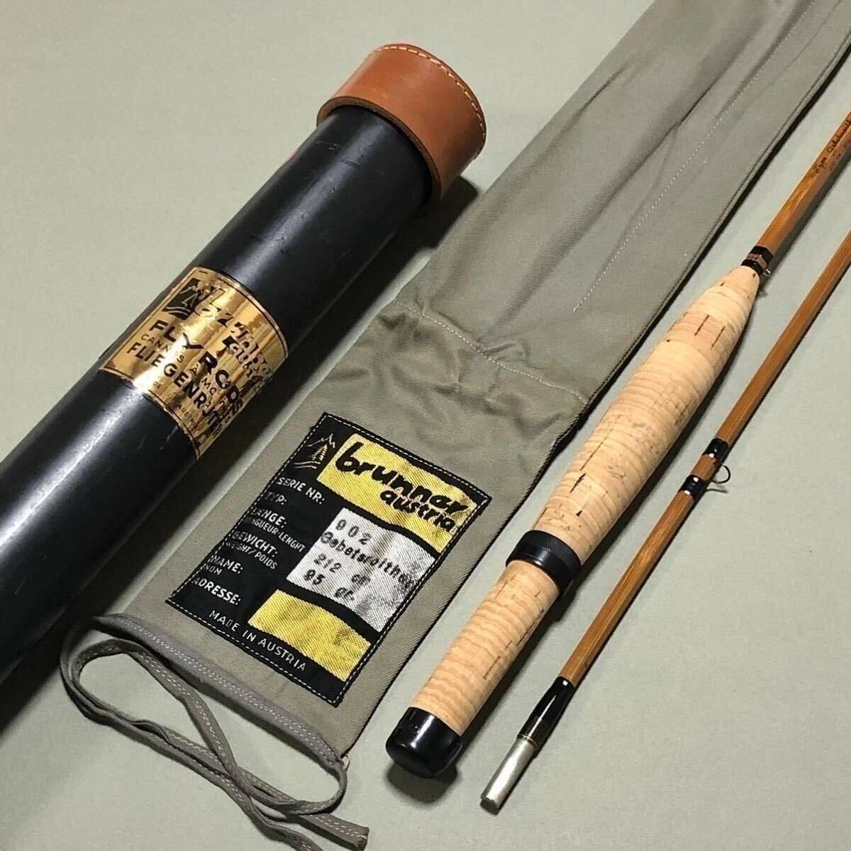 Walter Brunner & Hans Gebetsroither 6′ 11″ #5 Bamboo Rod Walter Brunner